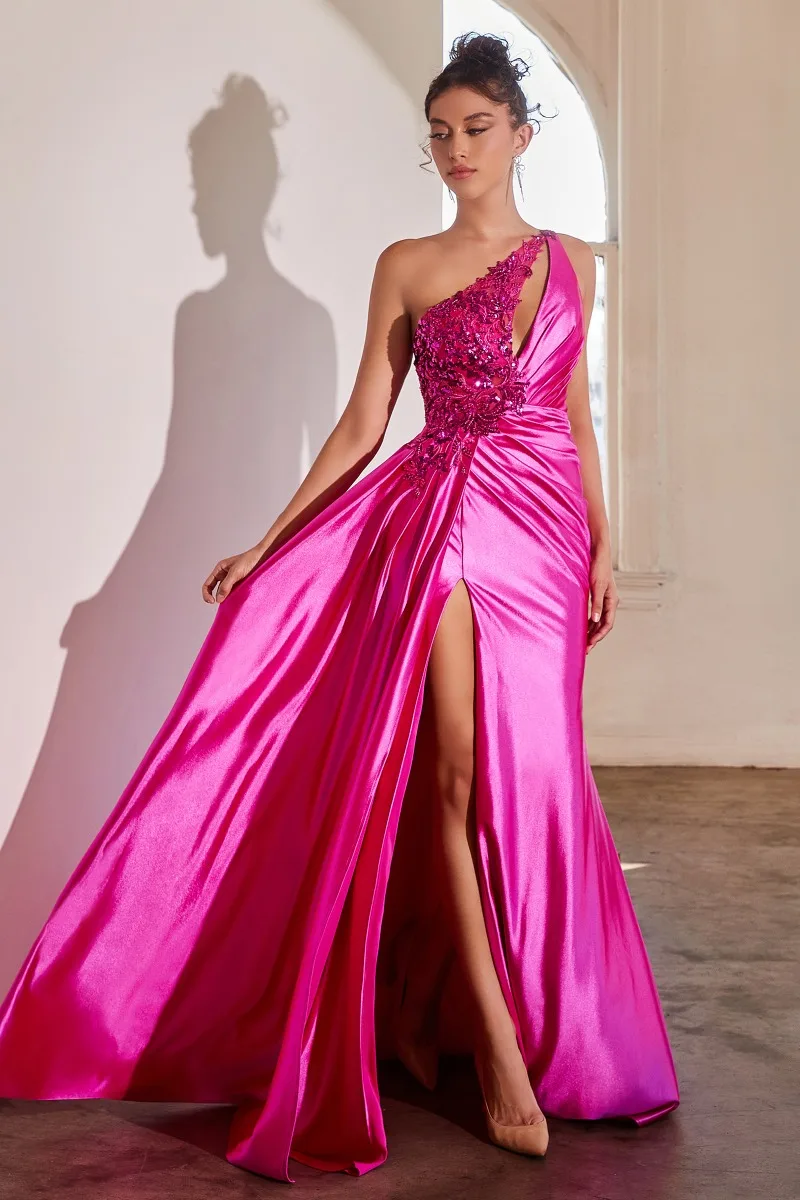 Ladivine CDS454 Dress — FUCHSIA