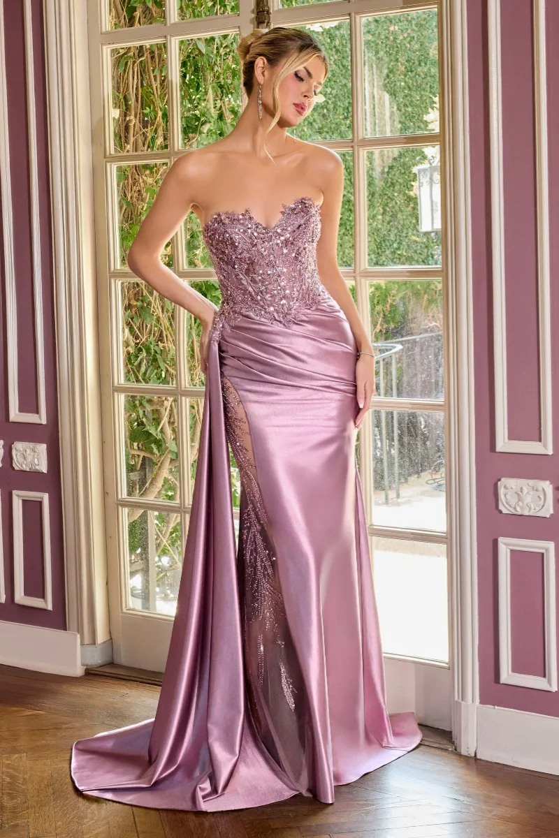 Ladivine CDS565 Dress — DUSTY LAVENDER
