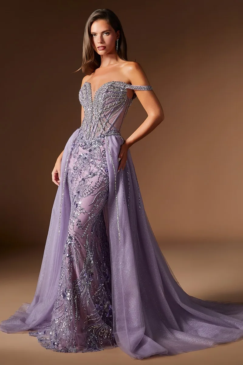 Ladivine CDS570 Dress — ENGLISH VIOLET