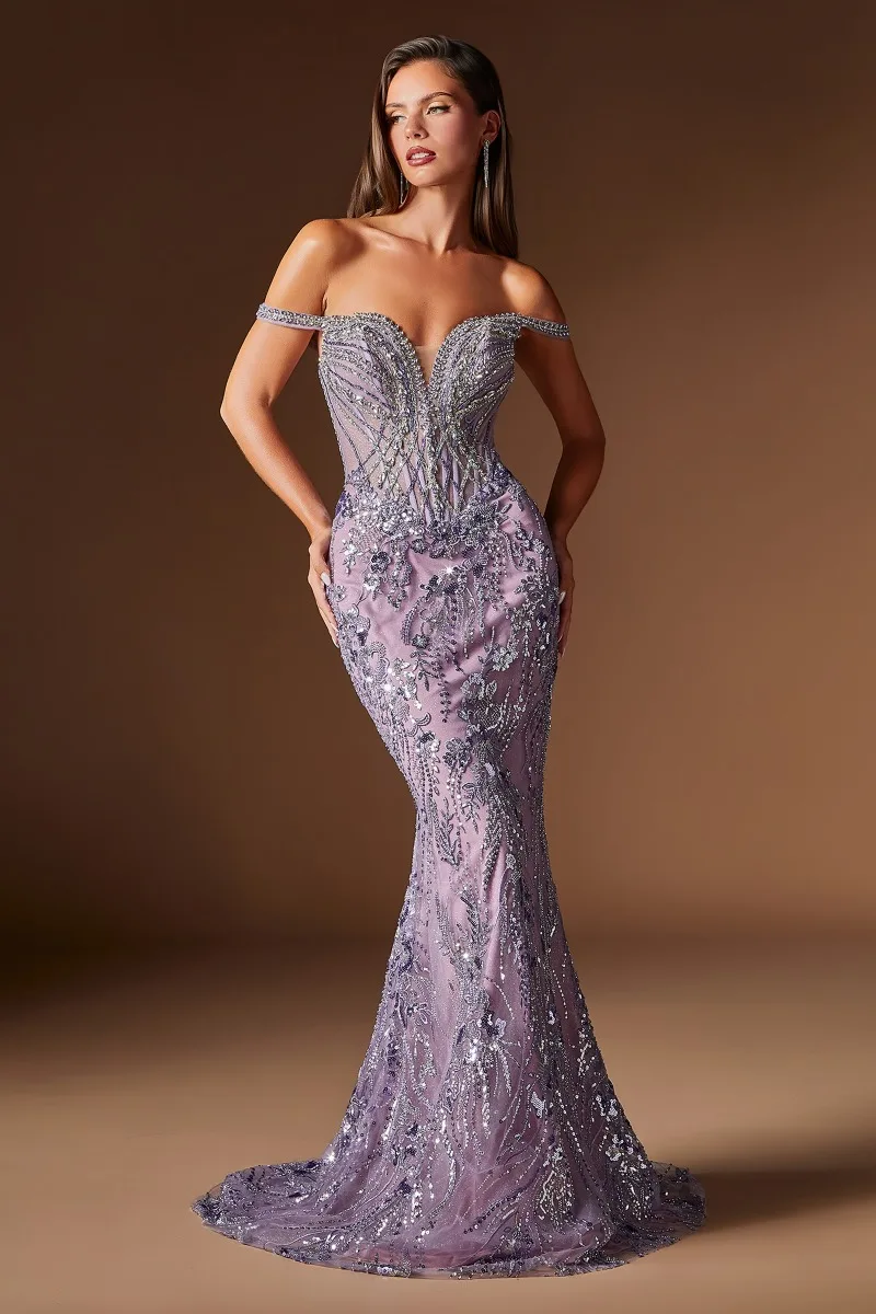 Ladivine CDS570 Dress — ENGLISH VIOLET