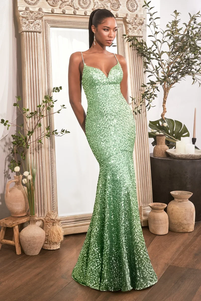 Ladivine CH066 Dress — SAGE