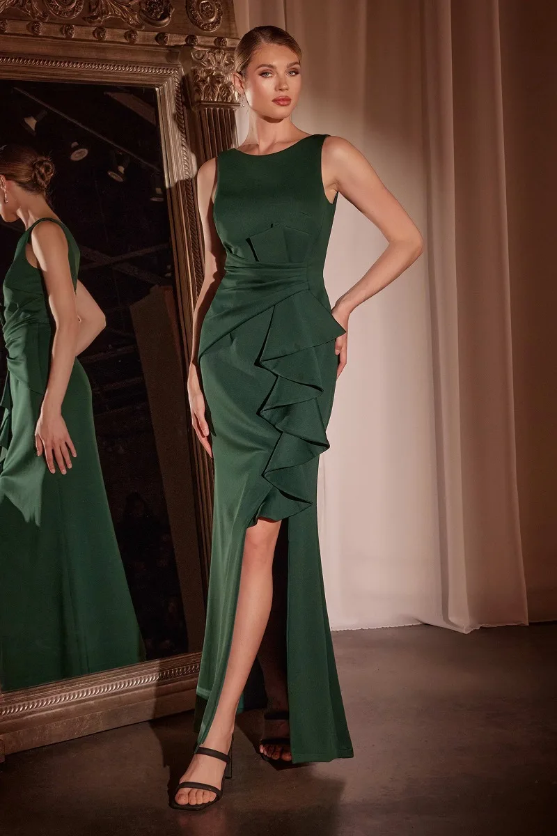 Ladivine CH377 Dress — EMERALD