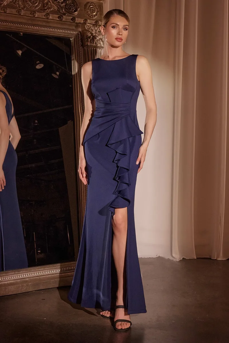 Ladivine CH377 Dress — NAVY