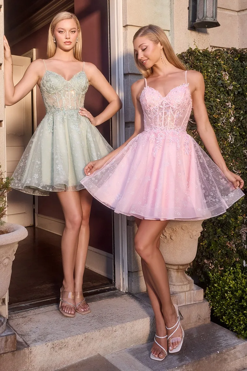Ladivine CJ419 Dress — LT PINK SAGE
