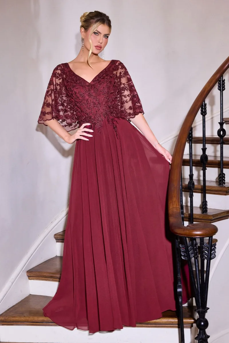 Ladivine CL10 Dress — BURGUNDY