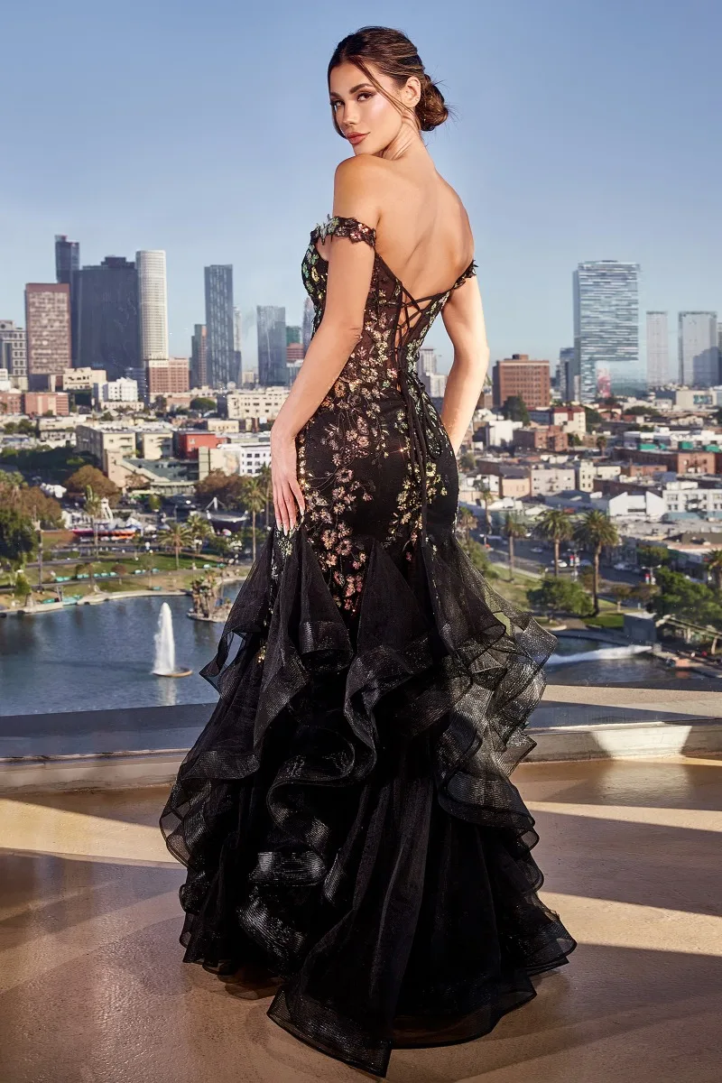 Ladivine CM354 Dress — BLACK
