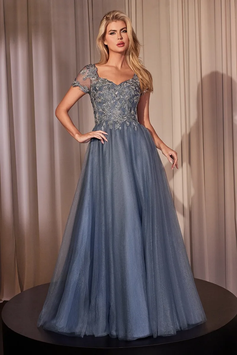 Ladivine CM360 Dress — SMOKYBLUE