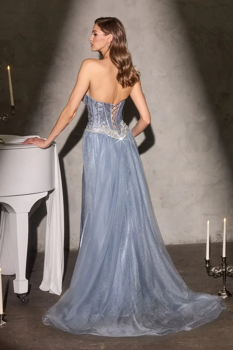 Ladivine CM392 Dress — DUSTY BLUE