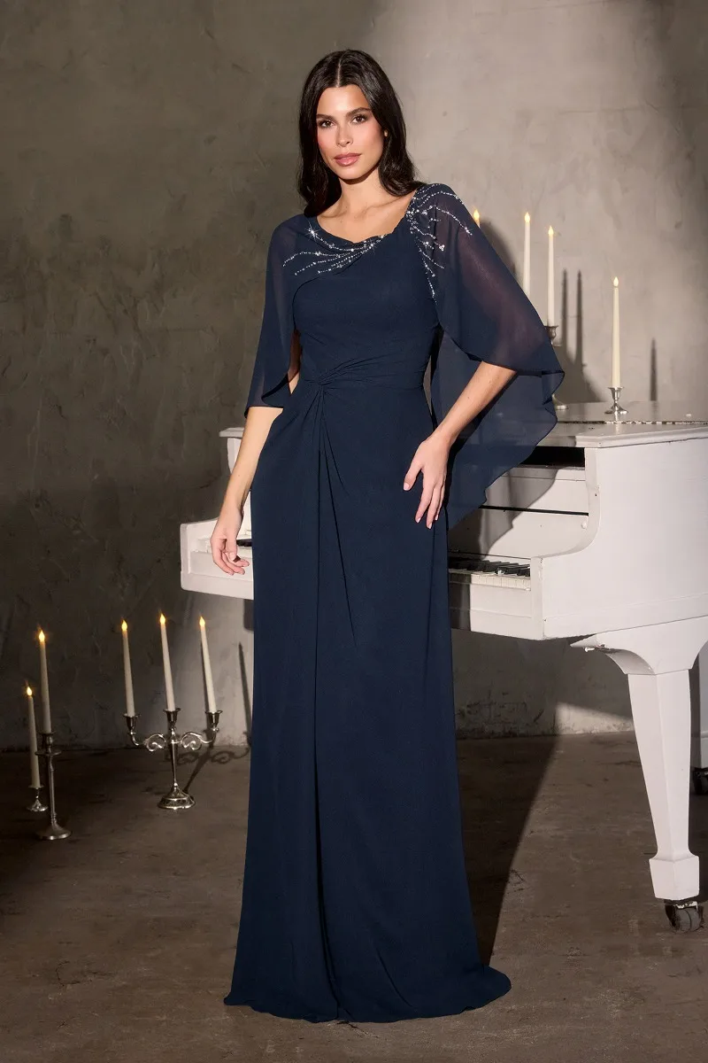 Ladivine CR884 Dress — NAVY