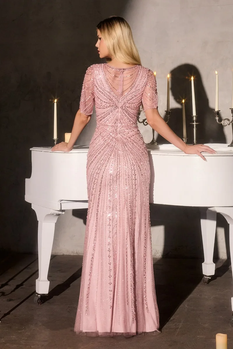 Ladivine CR887 Dress — DUSTY ROSE
