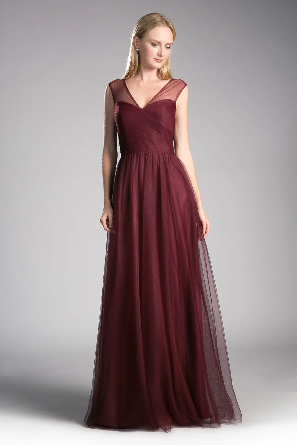 Ladivine ET320 Dress — BURGUNDY 1 1 1 1