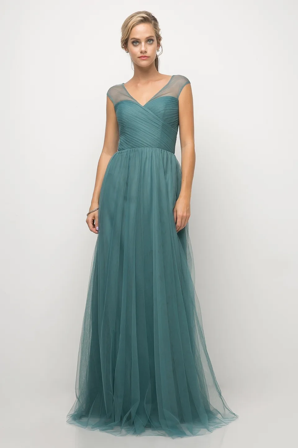 Ladivine ET320 Dress — TEAL 1 1 1 1