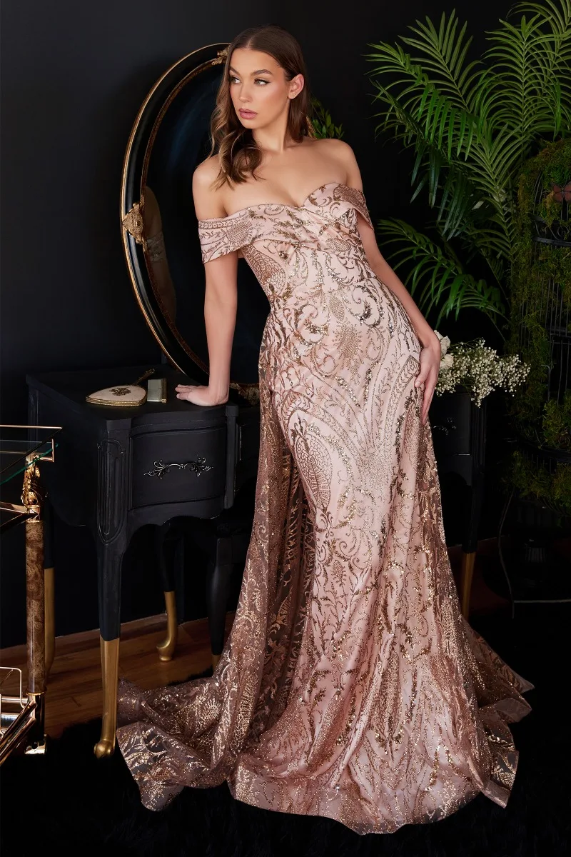 Ladivine J836 Dress — ROSE GOLD