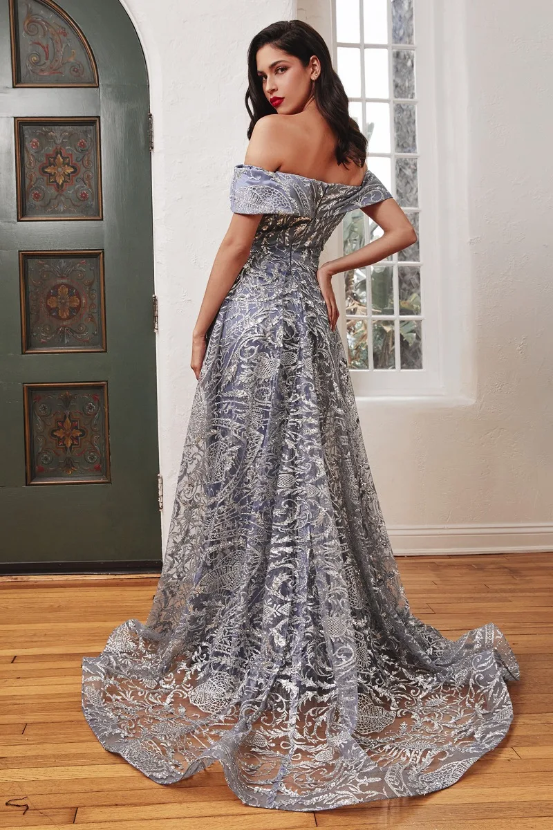 Ladivine J836 Dress — SMOKYBLUE 1