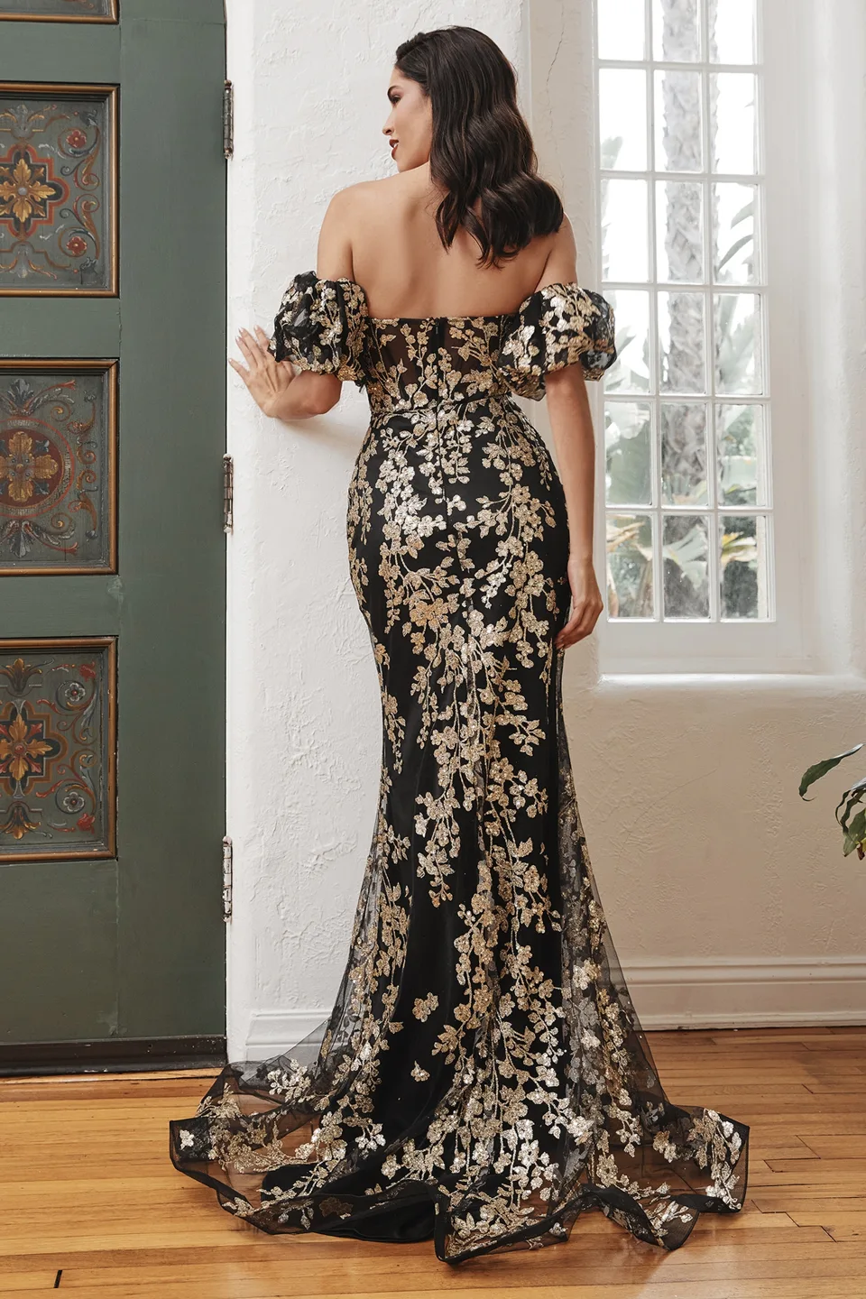 Ladivine J844 Dress — BLACK GOLD