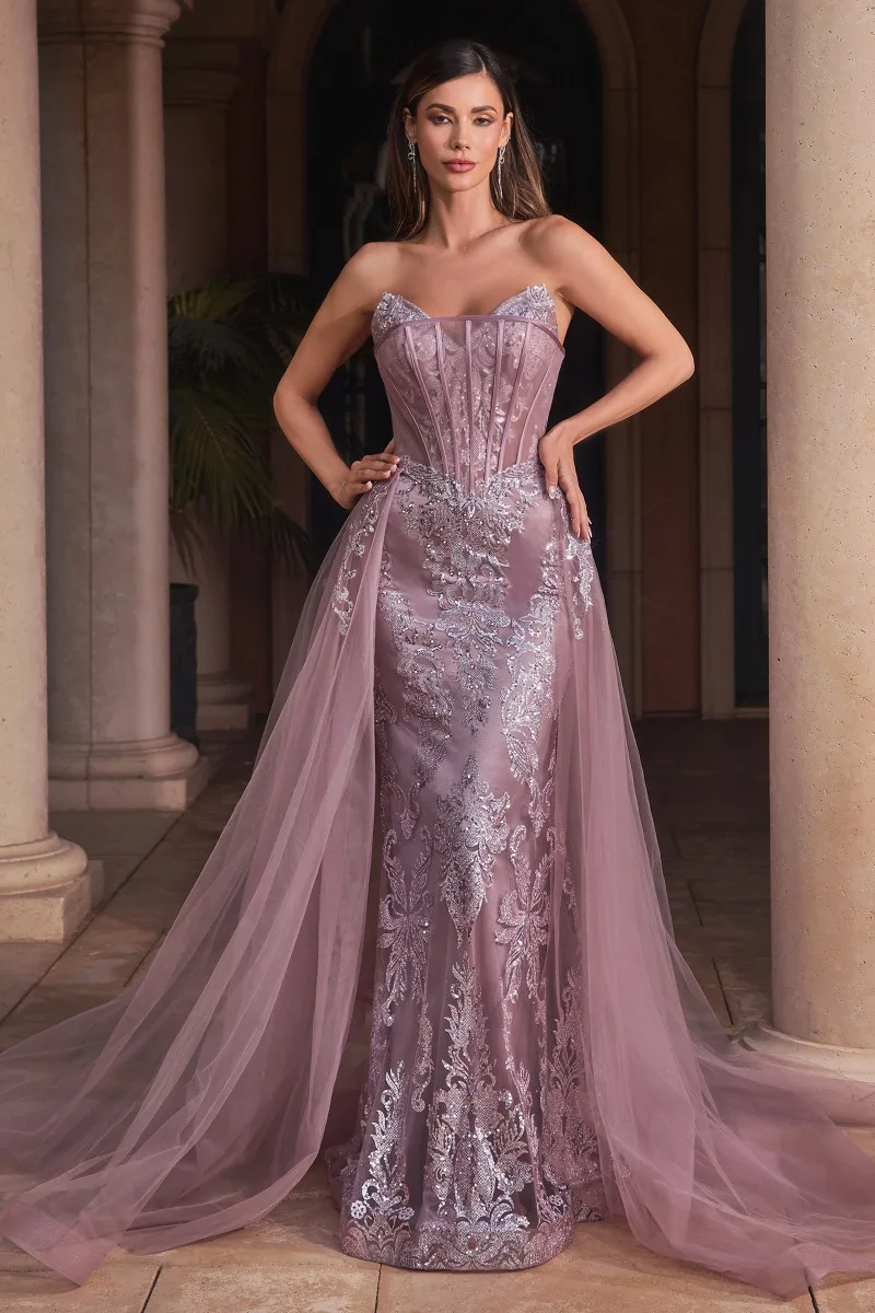 Ladivine J858 Dress — DUSTYMAUVE
