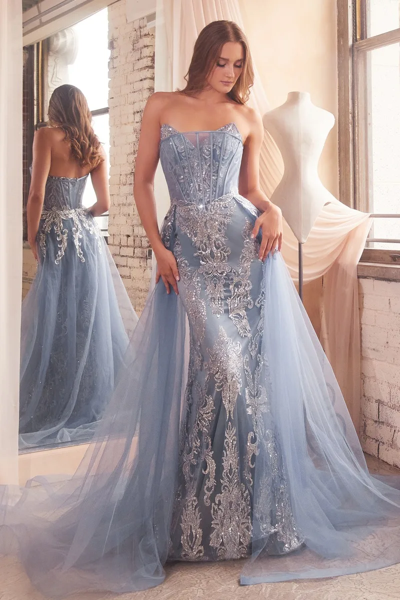 Ladivine J858 Dress — SMOKYBLUE