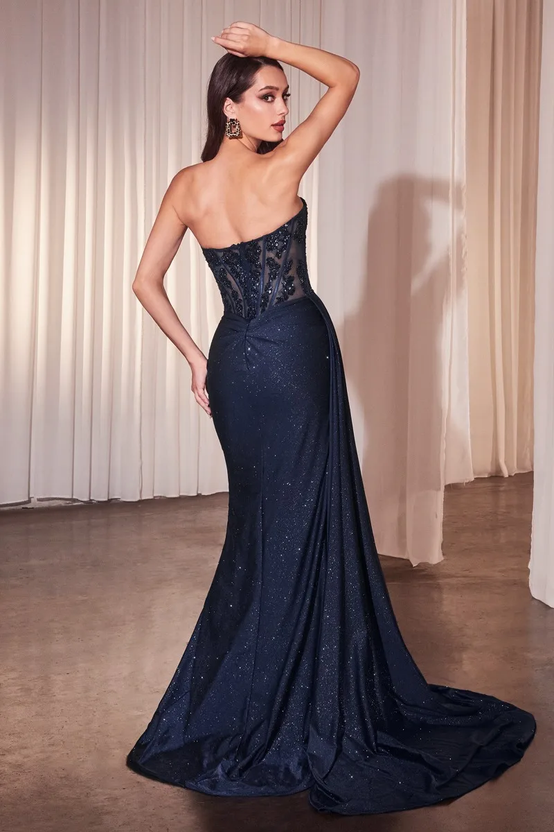 Ladivine J875 Dress — NAVY