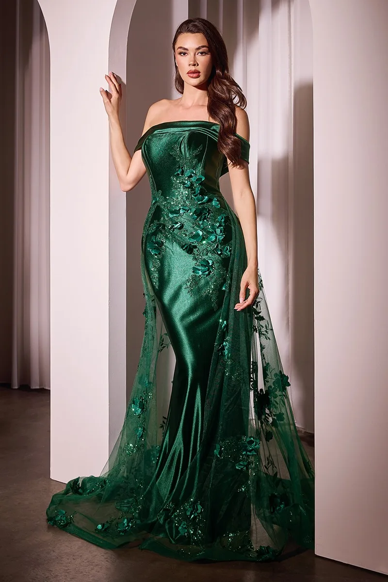 Ladivine J876 Dress — EMERALD