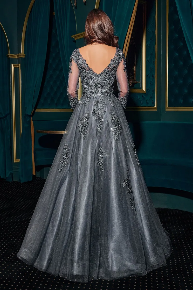 Ladivine J883 Dress — MIDNIGHT GREY