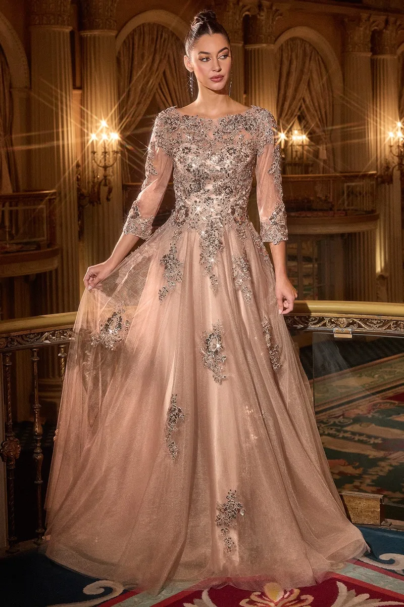 Ladivine J883 Dress — MOCHA GOLD