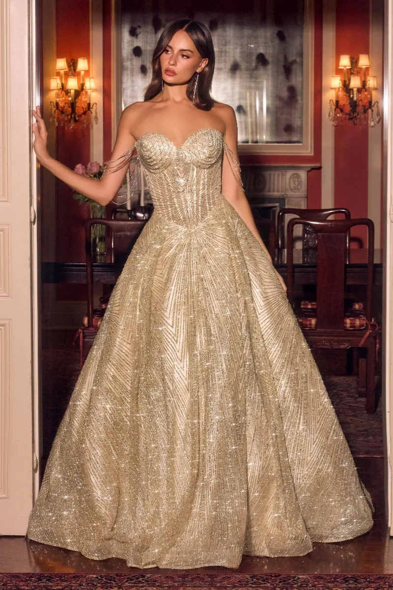 Ladivine J915 Dress — GOLD