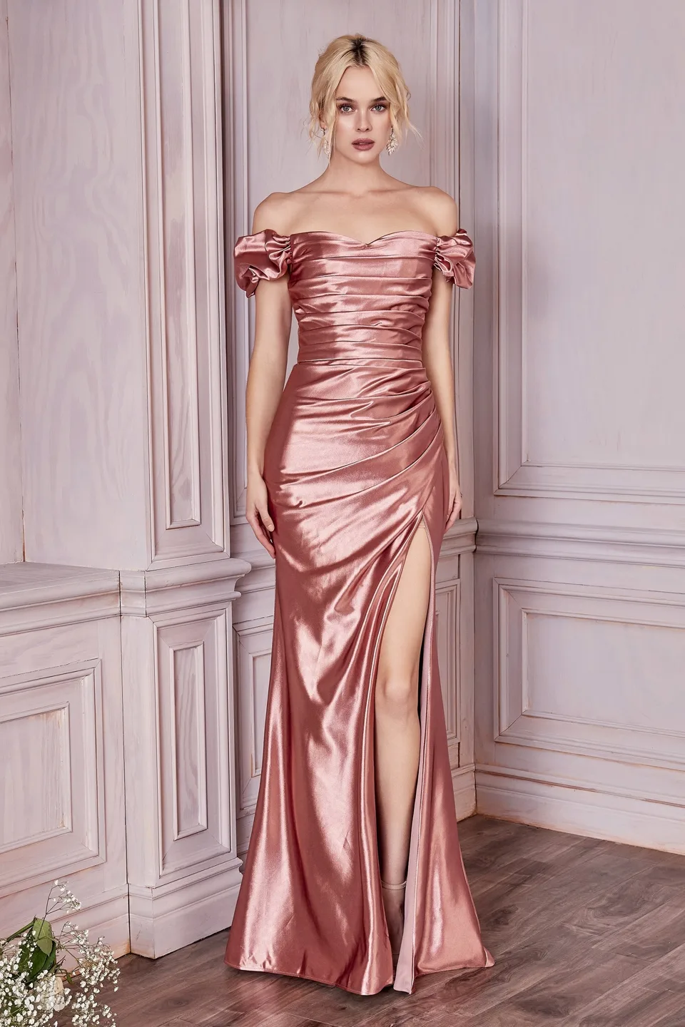 Ladivine KV1056C Dress — KV1056 ROSEGOLD  3 2