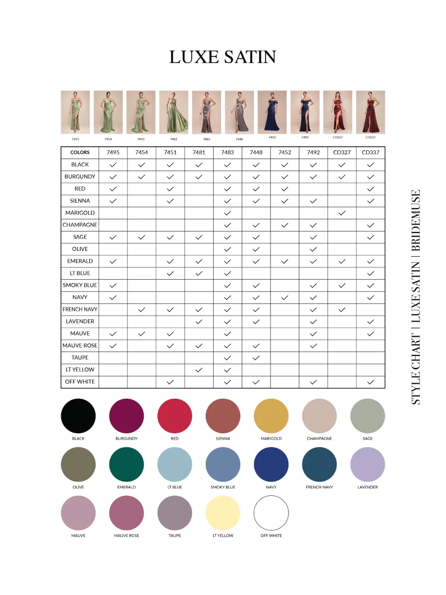 Ladivine 7451 Dress — LD BM COLORCHART LUXE