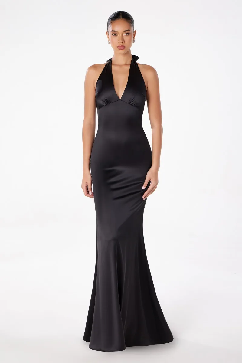 ASTEE T2001 Dress — P BLACK FRONT