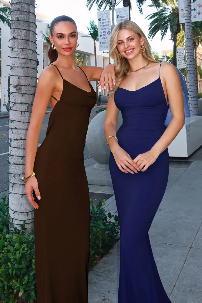 ASTEE T2008 Dress — ESPRESSO NAVY 1