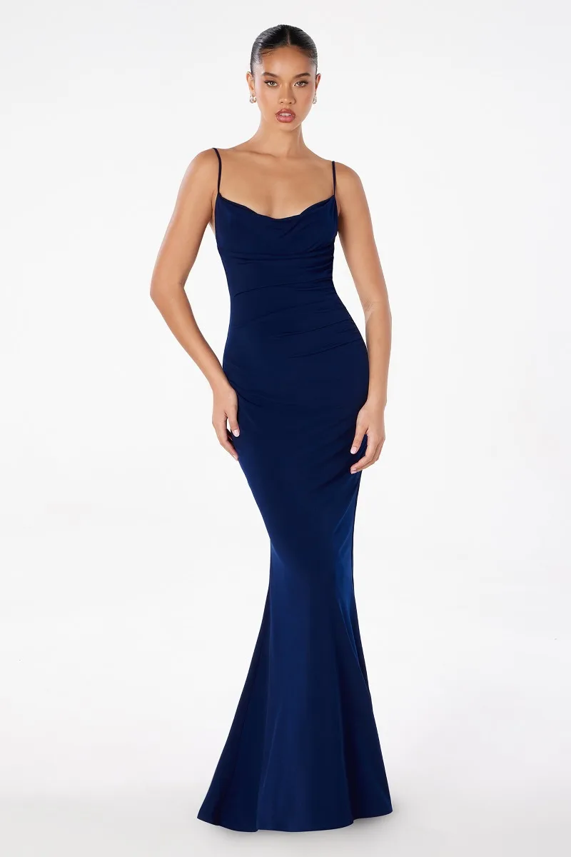 ASTEE T2008 Dress — P NAVY FRONT