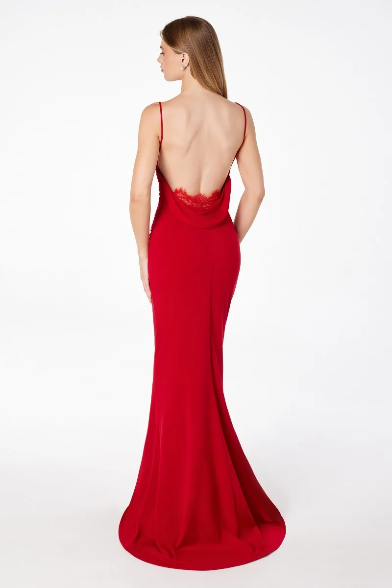 ASTEE T2008 Dress — P RED BACK