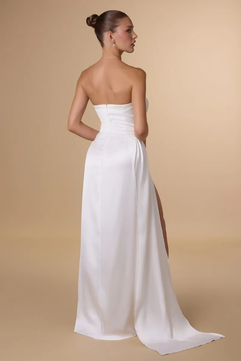 AMORIS T215W Dress — OFF WHITE