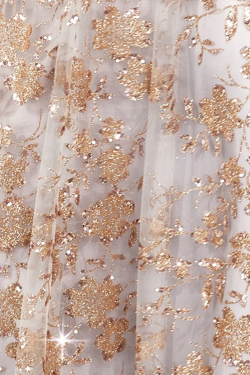 AMORIS T606 Dress — GOLD MIST