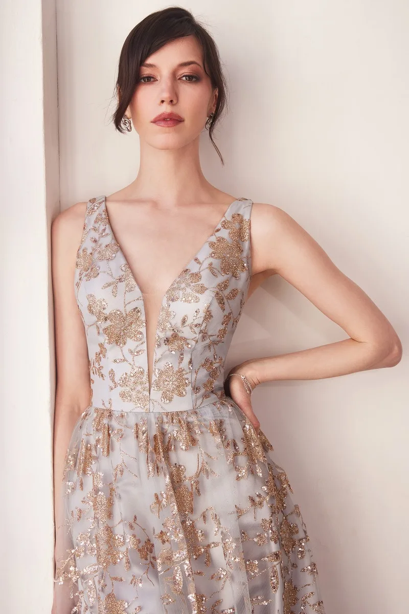 AMORIS T606 Dress — GOLD MIST