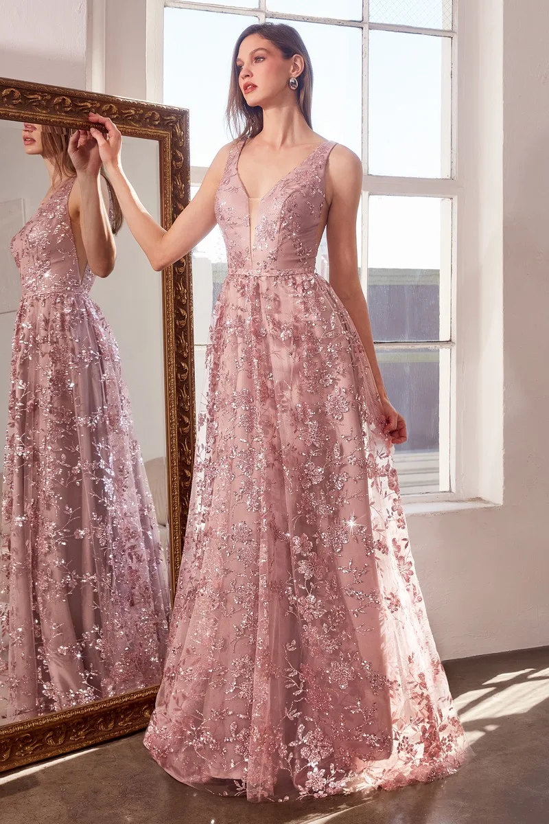 AMORIS T606 Dress — MAUVE