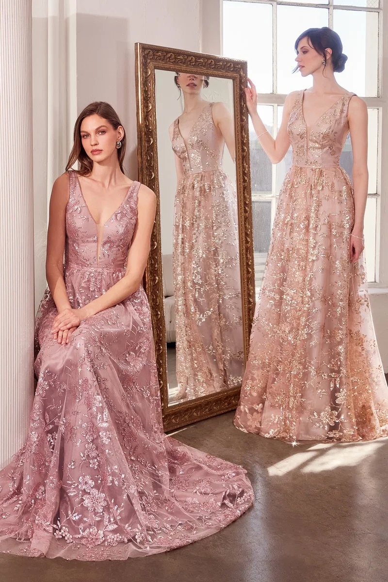 AMORIS T606 Dress — MAUVE MOCHA GOLD