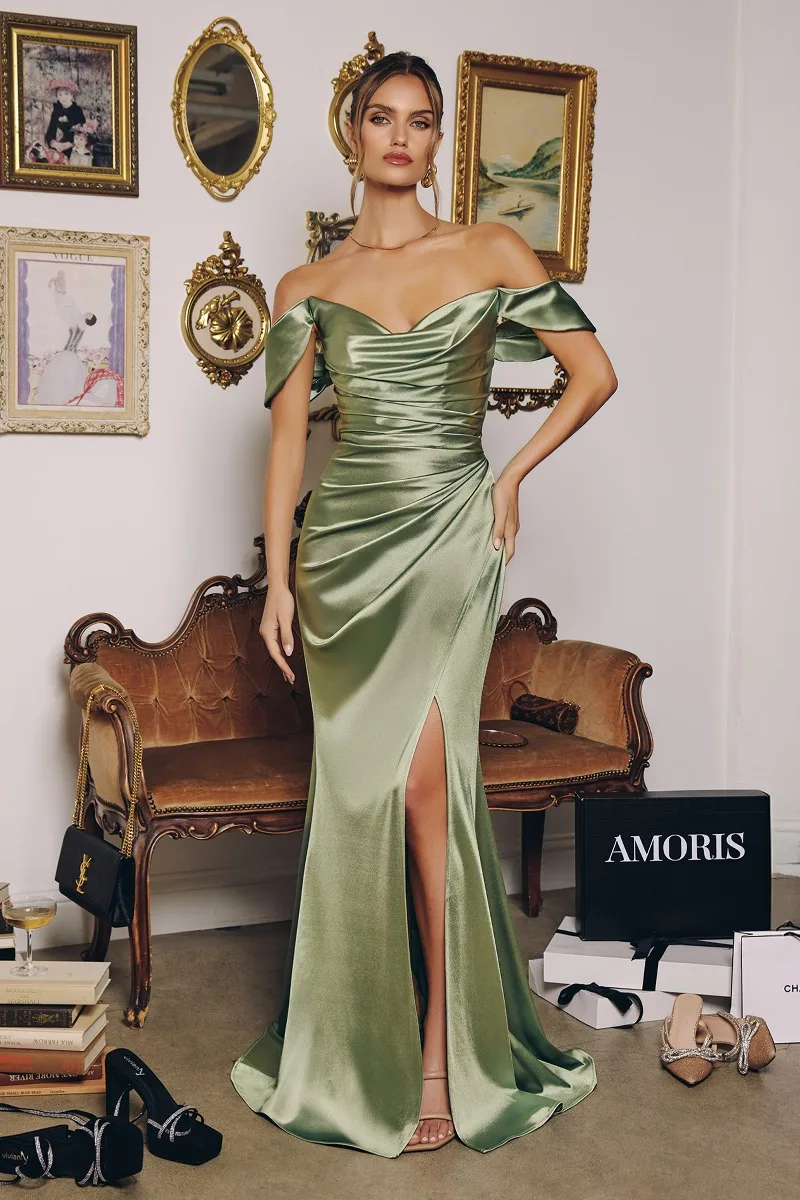 AMORIS T610 Dress — SAGE FRONT