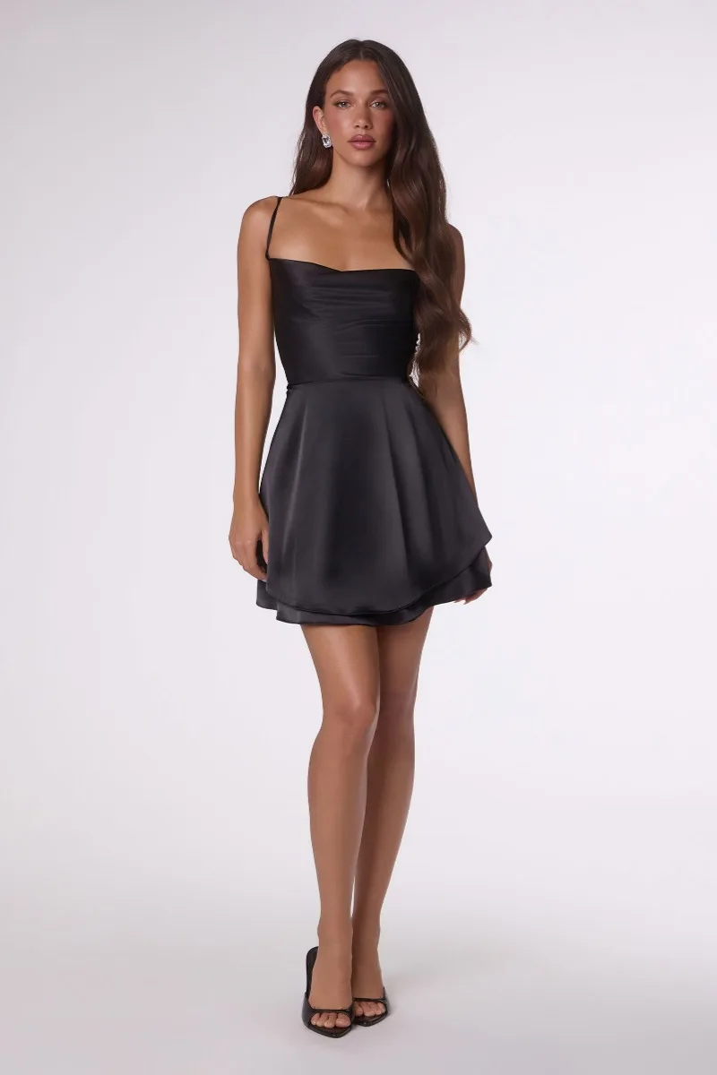 AMORIS T616 Dress — BLACK