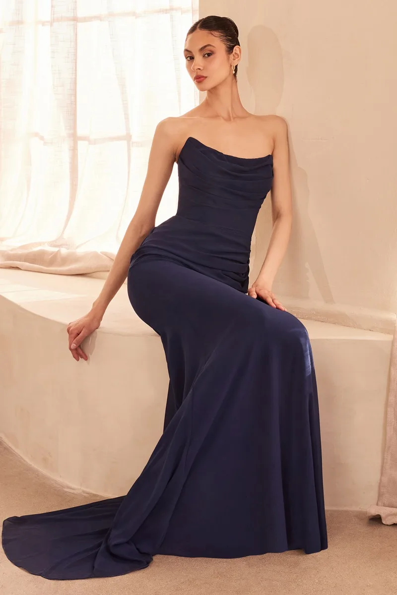 AMORIS T702 Dress — NAVY