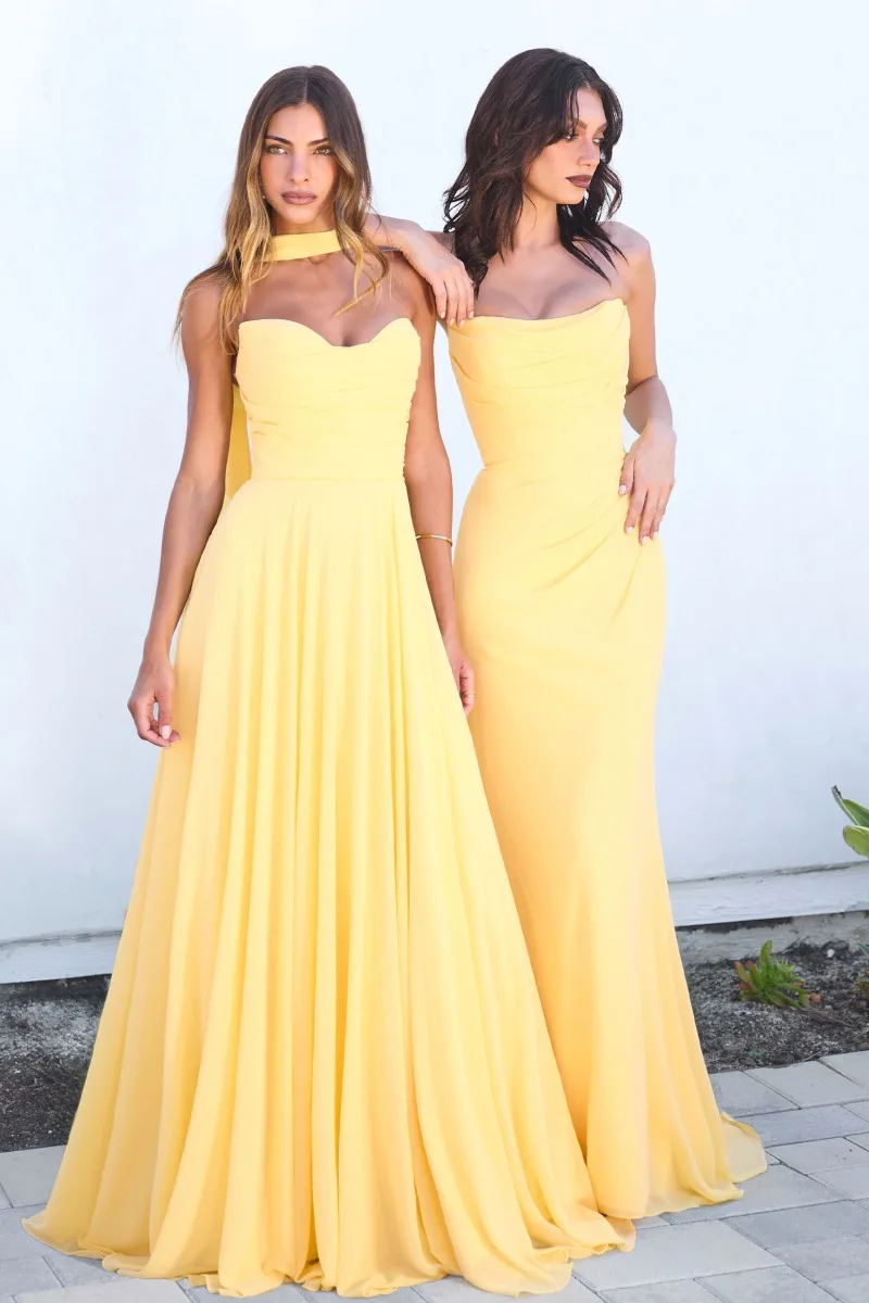 AMORIS T702 Dress — T703 YELLOW
