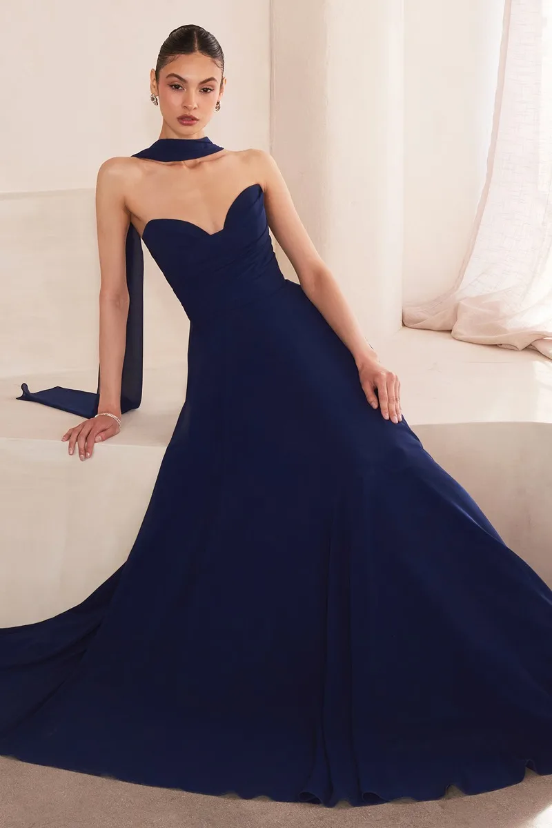 AMORIS T703 Dress — NAVY