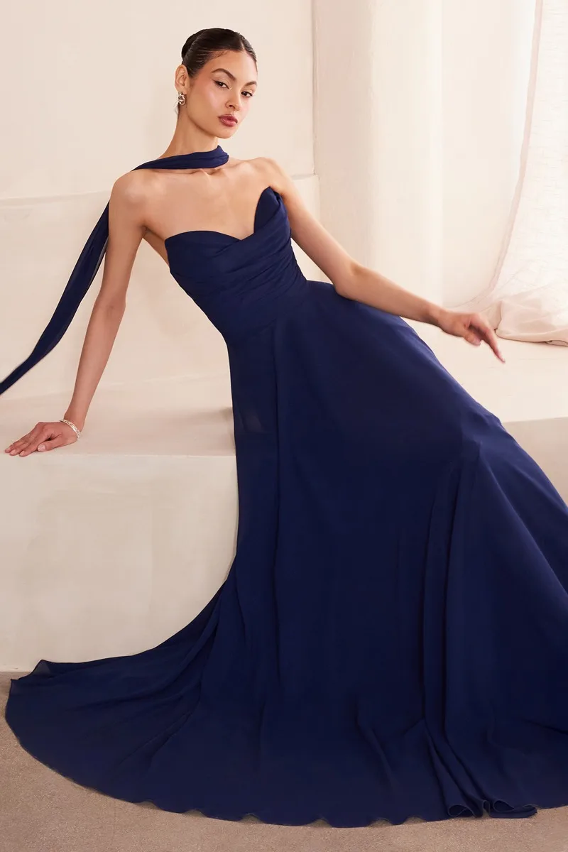 AMORIS T703 Dress — NAVY