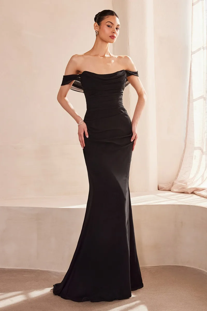 AMORIS T705 Dress — BLACK