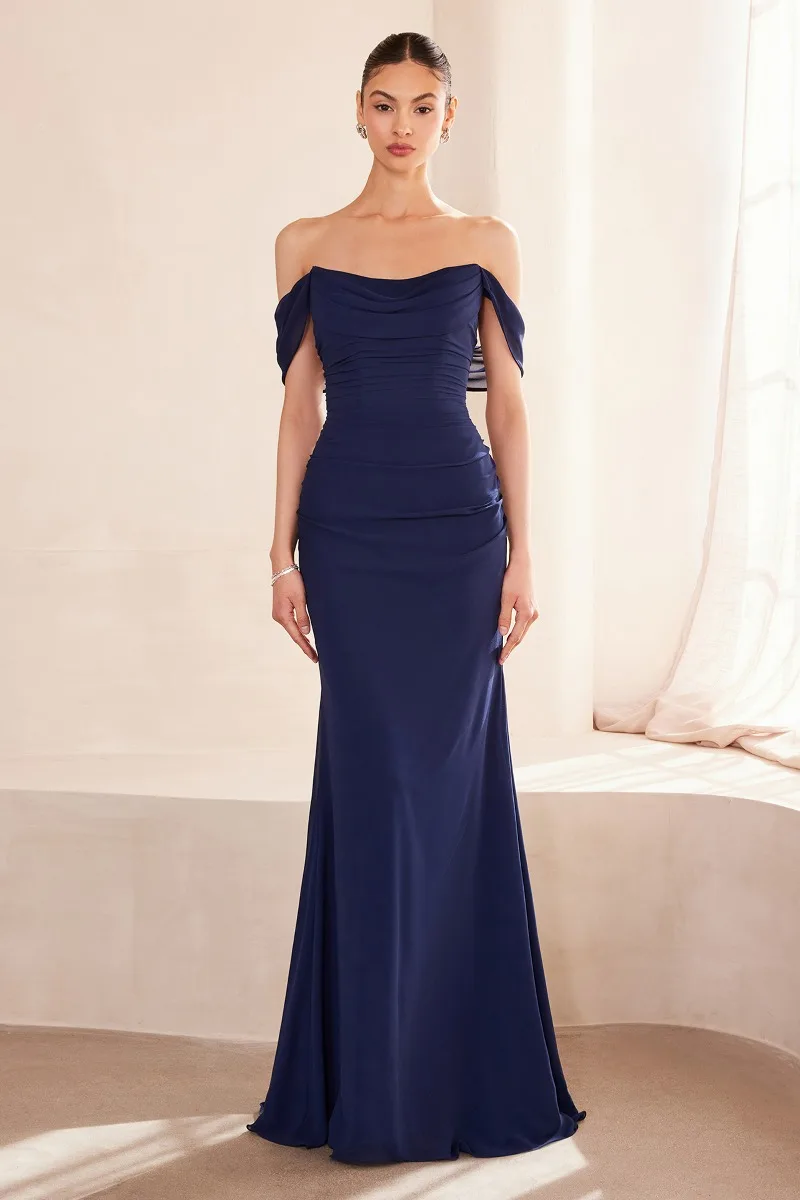 AMORIS T705 Dress — NAVY