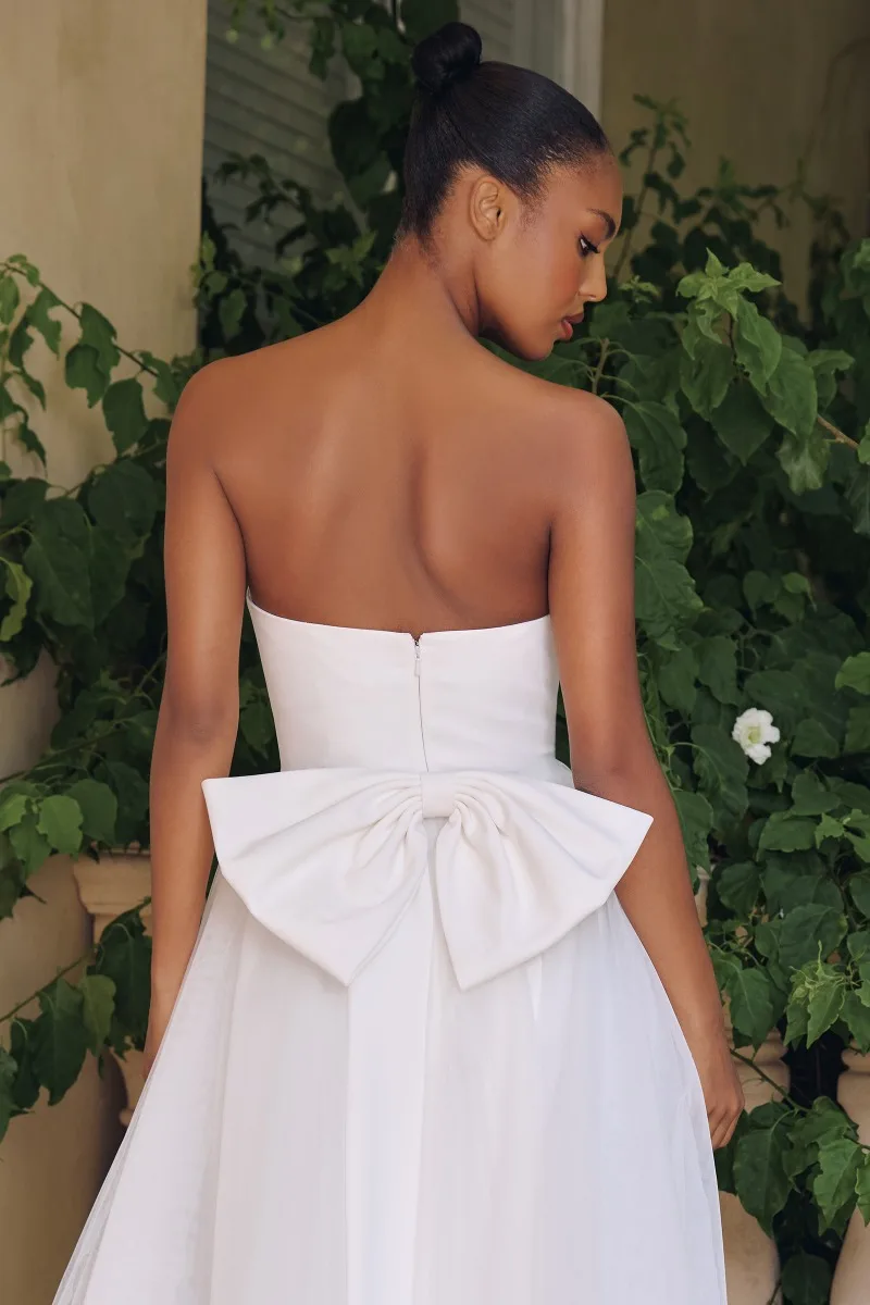 AMORIS T712W Dress — OFF WHITE