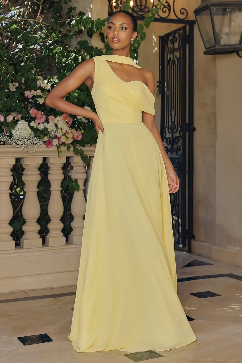 AMORIS T716 Dress — LT YELLOW