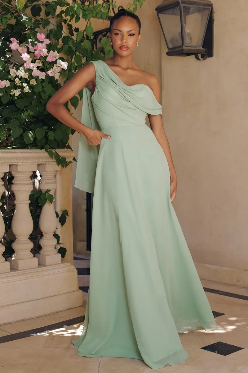 AMORIS T716 Dress — SAGE