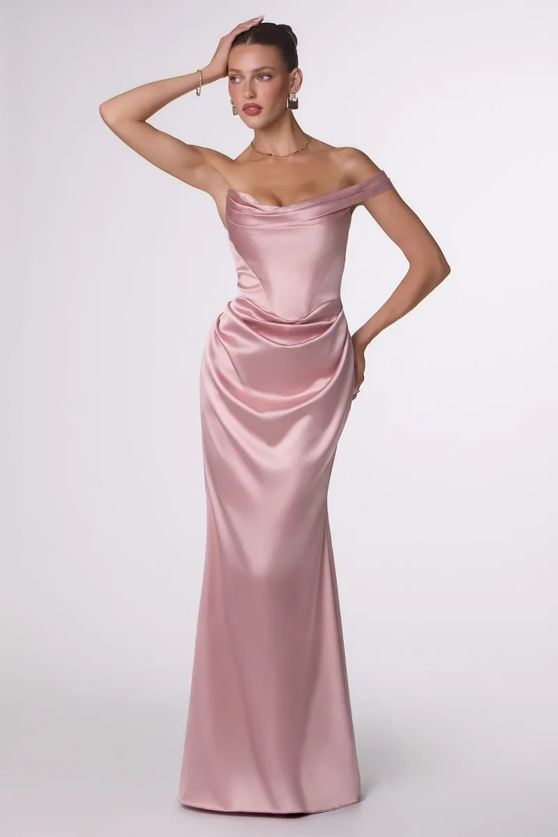 AMORIS T727 Dress — ROSE 1