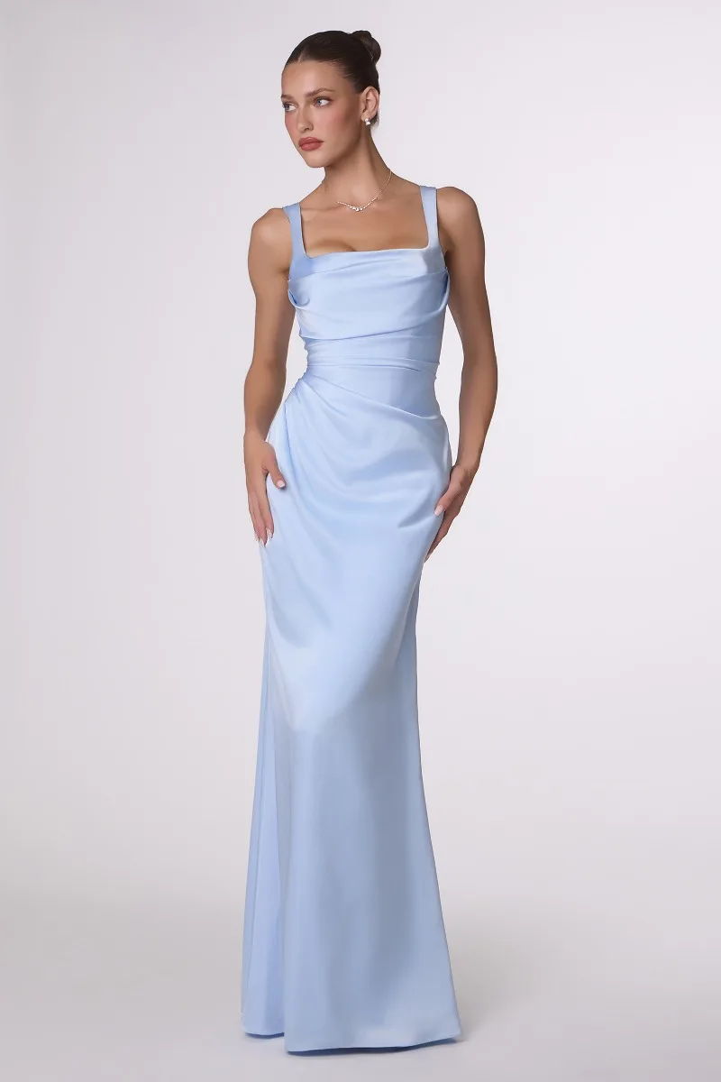 AMORIS T729 Dress — LT BLUE